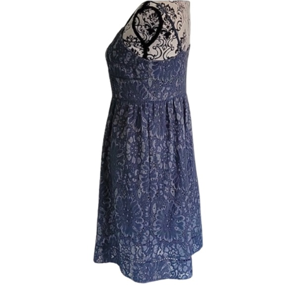 Ann Taylor Lace Overlay Sleeveless Dress - Picture 2 of 11